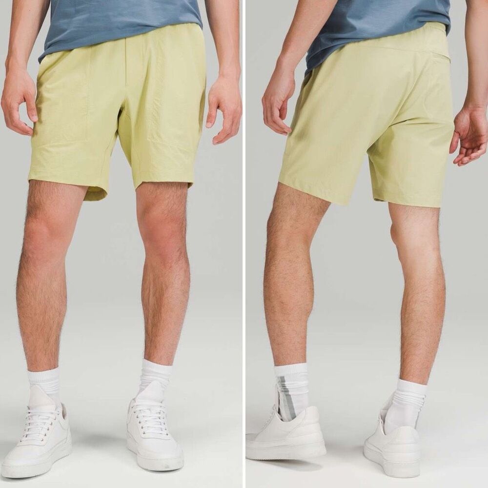 Lululemon Bowline Short 8" Stretch Ripstop in Dew Green Size M